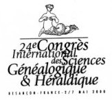 24e Congrès International de Sciences Généalogiques et Héraldiques