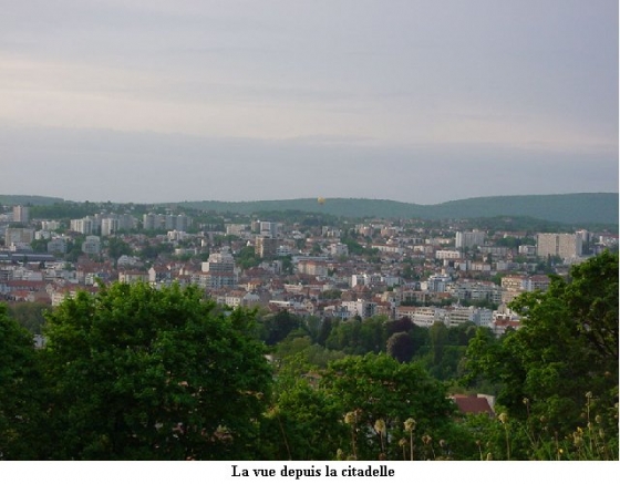 La vue depuis la citadelle