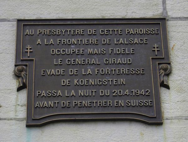 Liebsdorf, plaque  commémorative